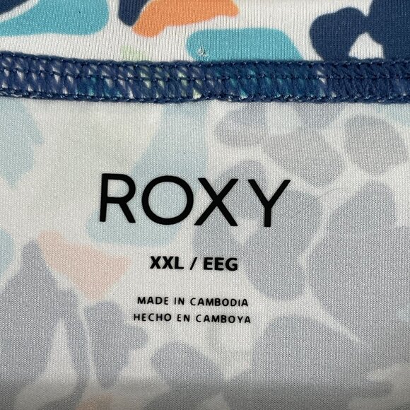 Roxy Womens Plus XXL Floral Long Sleeve Rash Guard UPF 50 Swim Shirt Top - Picture 4 of 8